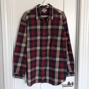Carhartt Heavy Cotton Flannel Plaid sz XL